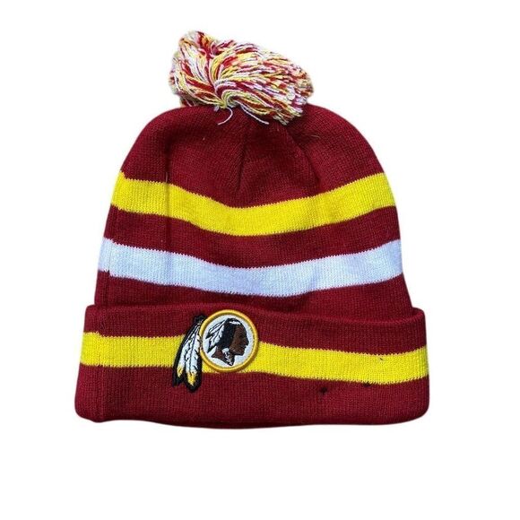 Washington Redskins New Era NFL Knit Beanie Hat with Pom - Picture 1 of 4